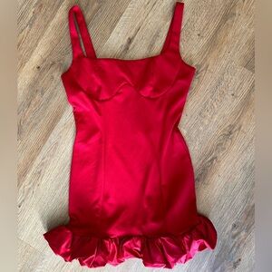 Elegant Red Mini Dress